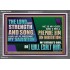 THE LORD IS MY STRENGTH AND SONG AND I WILL EXALT HIM  Children Room Wall Acrylic Frame  GWEXALT12357  "33X25"