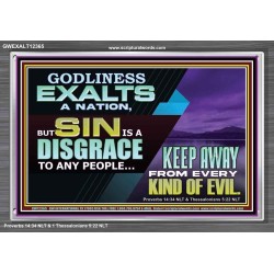 SIN IS A DISGRACE TO ANY PEOPLE KEEP AWAY FROM EVERY KIND OF EVIL  Church Picture  GWEXALT12365  