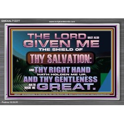 THY RIGHT HAND HATH HOLDEN ME UP  Ultimate Inspirational Wall Art Acrylic Frame  GWEXALT12377  "33X25"