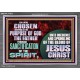 CHOSEN ACCORDING TO THE PURPOSE OF GOD THE FATHER THROUGH SANCTIFICATION OF THE SPIRIT  Church Acrylic Frame  GWEXALT12432  
