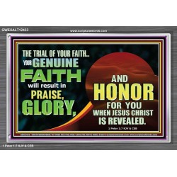 YOUR GENUINE FAITH WILL RESULT IN PRAISE GLORY AND HONOR  Children Room  GWEXALT12433  