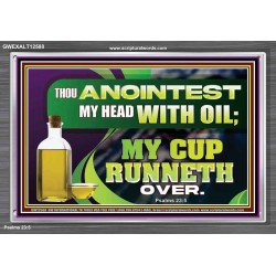 MY CUP RUNNETH OVER  Unique Power Bible Acrylic Frame  GWEXALT12588  "33X25"
