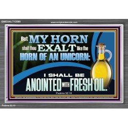 ANOINTED WITH FRESH OIL  Large Scripture Wall Art  GWEXALT12590  