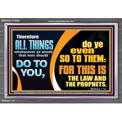 THE LAW AND THE PROPHETS  Scriptural Décor  GWEXALT12695  "33X25"