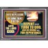REPENT AND TURN TO GOD AND DO WORKS MEET FOR REPENTANCE  Christian Quotes Acrylic Frame  GWEXALT12716  "33X25"
