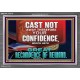 CONFIDENCE WHICH HATH GREAT RECOMPENCE OF REWARD  Bible Verse Acrylic Frame  GWEXALT12719  