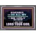 DO ALL MY COMMANDMENTS AND BE HOLY   Bible Verses to Encourage  Acrylic Frame  GWEXALT12962  "33X25"