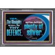 THE ALMIGHTY SHALL BE THY DEFENCE  Religious Art Acrylic Frame  GWEXALT12979  
