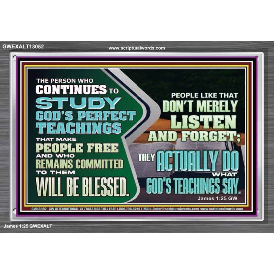 ACTUALLY DO WHAT GOD'S TEACHINGS SAY  Righteous Living Christian Acrylic Frame  GWEXALT13052  