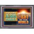 OUR LORD JESUS CHRIST THE LIGHT OF THE WORLD  Bible Verse Wall Art Acrylic Frame  GWEXALT13122  "33X25"