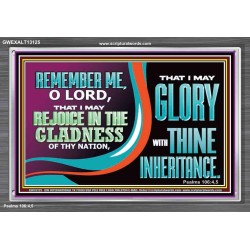 REJOICE IN GLADNESS  Bible Verses to Encourage Acrylic Frame  GWEXALT13125  "33X25"