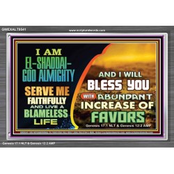 SERVE ME FAITHFULLY  Unique Power Bible Acrylic Frame  GWEXALT9541  