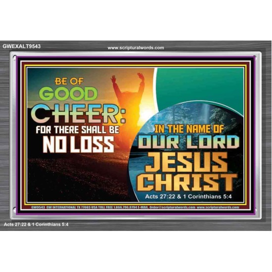THERE SHALL BE NO LOSS  Righteous Living Christian Acrylic Frame  GWEXALT9543  