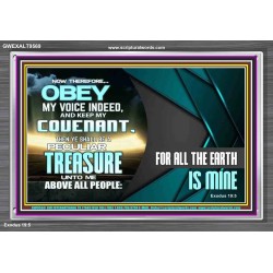 BE A PECULIAR TREASURE UNTO ME ABOVE ALL PEOPLE  Eternal Power Acrylic Frame  GWEXALT9569  "33X25"