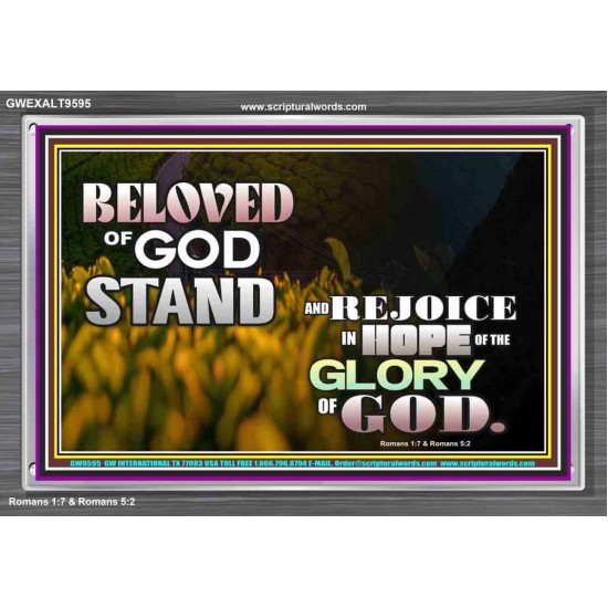 THE HOPE OF GLORY  Biblical Art Acrylic Frame  GWEXALT9595  