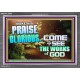 MAKE HIS PRAISE GLORIOUS  Modern Art Acrylic Frame  GWEXALT9599  