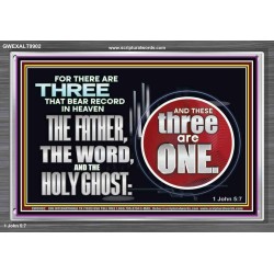 THE THREE THAT BEAR RECORD IN HEAVEN  Modern Wall Art  GWEXALT9902  "33X25"