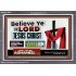 WHOSOEVER BELIEVETH ON HIM SHALL NOT BE ASHAMED  Contemporary Christian Wall Art  GWEXALT9917  "33X25"