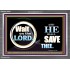 WAIT ON THE LORD AND HE SHALL SAVED THEE  Contemporary Christian Wall Art Acrylic Frame  GWEXALT9920  "33X25"