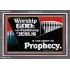 JESUS CHRIST THE SPIRIT OF PROPHESY  Encouraging Bible Verses Acrylic Frame  GWEXALT9952  "33X25"