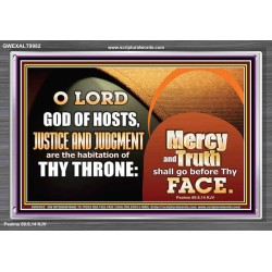 MERCY AND TRUTH SHALL GO BEFORE THEE O LORD OF HOSTS  Christian Wall Art  GWEXALT9982  "33X25"