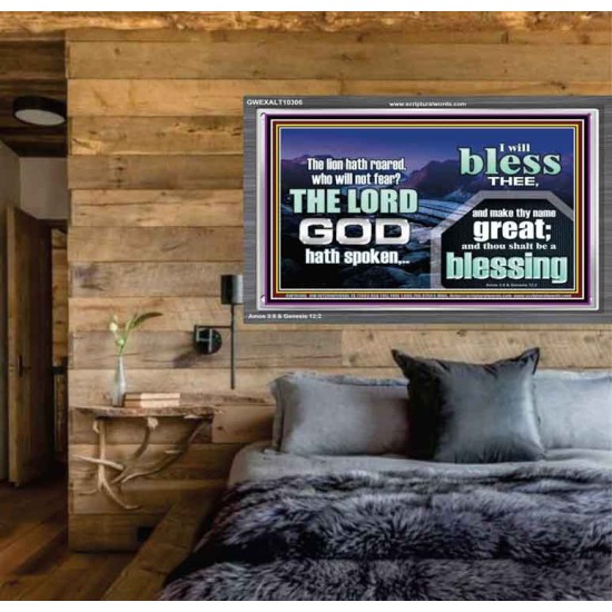 I BLESS THEE AND THOU SHALT BE A BLESSING  Custom Wall Scripture Art  GWEXALT10306  