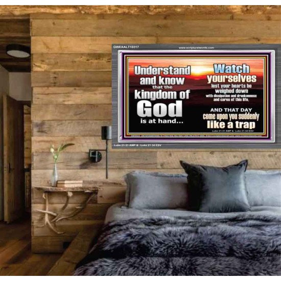 BEWARE OF THE CARE OF THIS LIFE  Unique Bible Verse Acrylic Frame  GWEXALT10317  