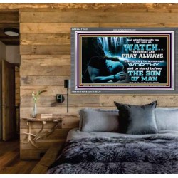 BE COUNTED WORTHY OF THE SON OF MAN  Custom Inspiration Scriptural Art Acrylic Frame  GWEXALT10321  "33X25"