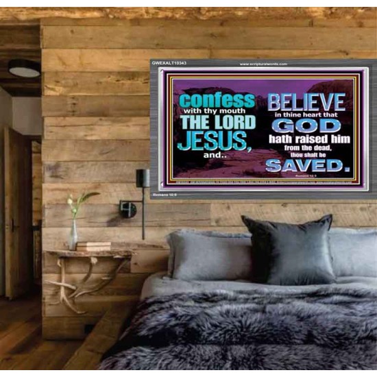 IN CHRIST JESUS IS ULTIMATE DELIVERANCE  Bible Verse for Home Acrylic Frame  GWEXALT10343  