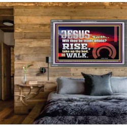 BE MADE WHOLE IN THE MIGHTY NAME OF JESUS CHRIST  Sanctuary Wall Picture  GWEXALT10361  "33X25"