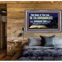 DO NOT IGNORE THE TEN COMMANDMENTS  Unique Power Bible Acrylic Frame  GWEXALT10373  "33X25"