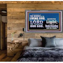 THE WORDS OF LIVING GOD GIVETH LIGHT  Unique Power Bible Acrylic Frame  GWEXALT10409  "33X25"