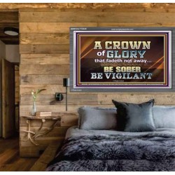 CROWN OF GLORY FOR OVERCOMERS  Scriptures Décor Wall Art  GWEXALT10440  "33X25"