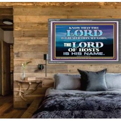 JEHOVAH GOD OUR LORD IS AN INCOMPARABLE GOD  Christian Acrylic Frame Wall Art  GWEXALT10447  "33X25"
