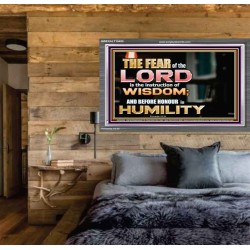 BEFORE HONOUR IS HUMILITY  Scriptural Acrylic Frame Signs  GWEXALT10455  "33X25"