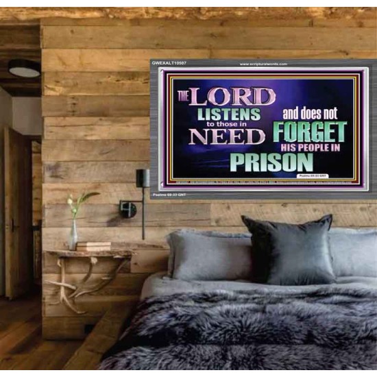 THE LORD NEVER FORGET HIS CHILDREN  Christian Artwork Acrylic Frame  GWEXALT10507  