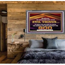 DO NOT LUST AFTER EVIL THINGS  Children Room Wall Acrylic Frame  GWEXALT10527  "33X25"