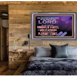 I WILL MAKE THY BORDERS OF PLEASANT STONES  Custom Modern Wall Art  GWEXALT10612  "33X25"