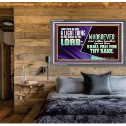 YOU WILL DEFEAT THOSE WHO ATTACK YOU  Custom Inspiration Scriptural Art Acrylic Frame  GWEXALT10615B  "33X25"