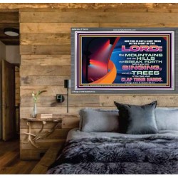 YOU WILL GO OUT WITH JOY AND BE GUIDED IN PEACE  Custom Inspiration Bible Verse Acrylic Frame  GWEXALT10618  "33X25"