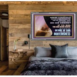 GIVE YOURSELF TO DO THE DESIRES OF GOD  Inspirational Bible Verses Acrylic Frame  GWEXALT10628B  "33X25"
