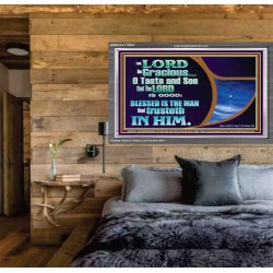 BLESSED IS THE MAN THAT TRUSTETH IN THE LORD  Scripture Wall Art  GWEXALT10641  "33X25"