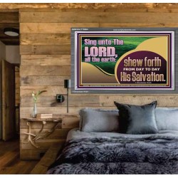 TESTIFY OF HIS SALVATION DAILY  Unique Power Bible Acrylic Frame  GWEXALT10664  "33X25"