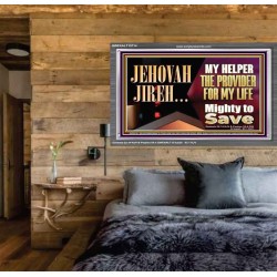 JEHOVAHJIREH THE PROVIDER FOR OUR LIVES  Righteous Living Christian Acrylic Frame  GWEXALT10714  "33X25"