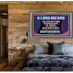 DELIVER ME FROM BLOODGUILTINESS  Religious Wall Art   GWEXALT11741  "33X25"