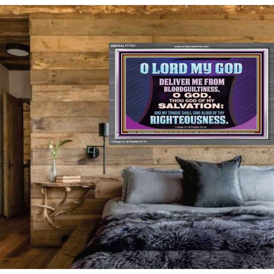 DELIVER ME FROM BLOODGUILTINESS  Religious Wall Art   GWEXALT11741  