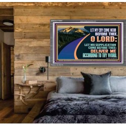 LET MY SUPPLICATION COME BEFORE THEE O LORD  Scripture Art Portrait  GWEXALT12053  "33X25"
