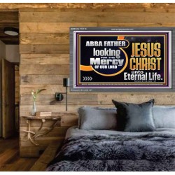 THE MERCY OF OUR LORD JESUS CHRIST UNTO ETERNAL LIFE  Décor Art Work  GWEXALT12115  "33X25"