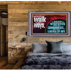 KEEP MY STATUTES AND MY COMMANDMENTS  Custom Wall Scripture Art  GWEXALT12125  "33X25"