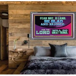 THE LORD WILL DO GREAT THINGS  Custom Inspiration Bible Verse Acrylic Frame  GWEXALT12147  "33X25"